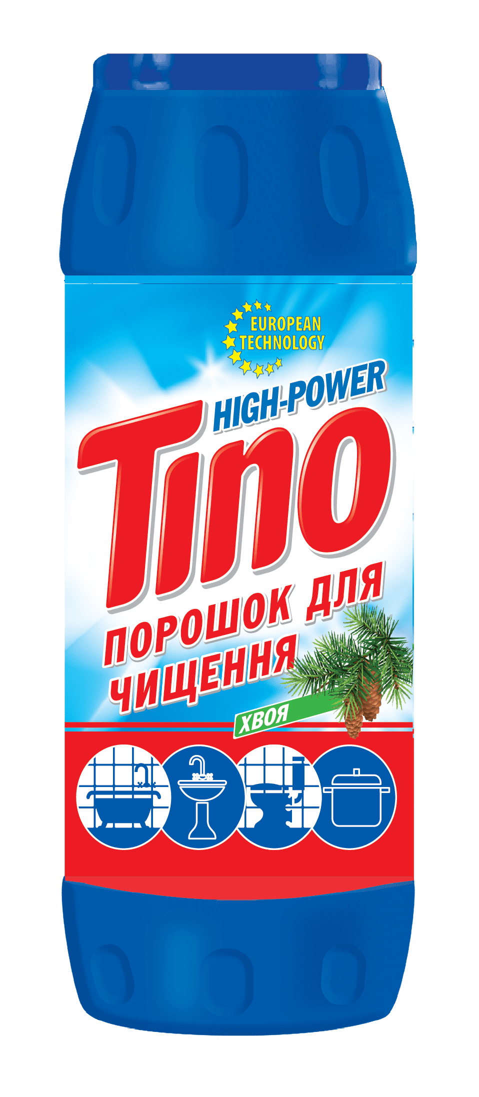 Засіб чистячий порошкоподібний ТМ Tino High-Power з ароматом "Хвоя" 500 г